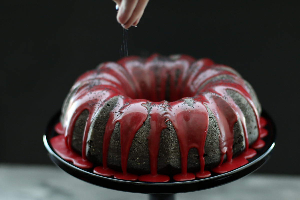 Chocolate red wine cake