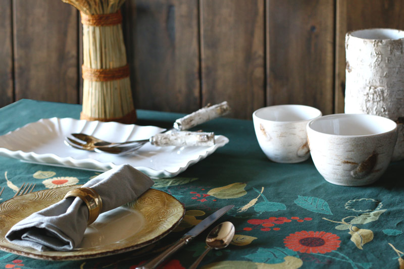 Birch Bowls Thanksgiving Dinner Decor