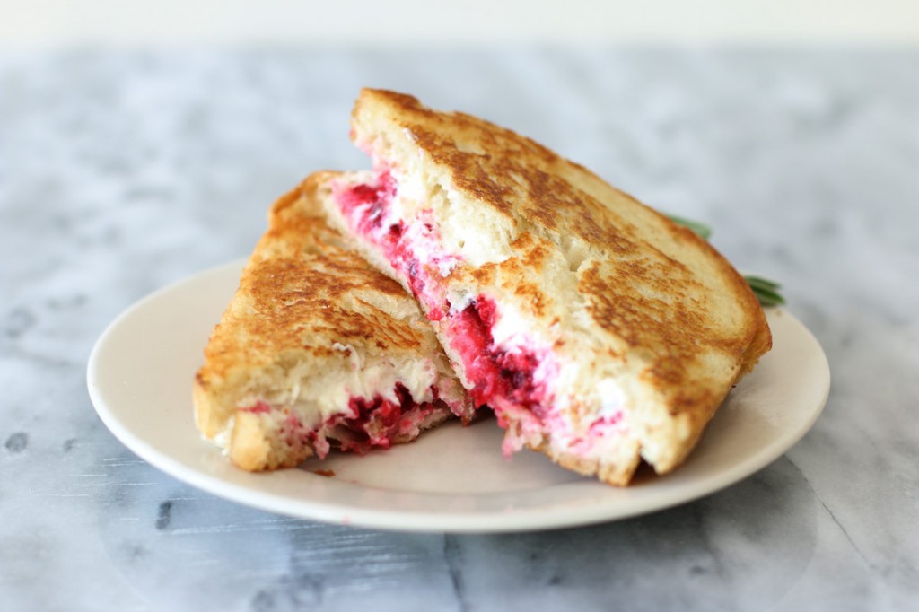 Grilled Cranberry and Goat Cheese Sandwich