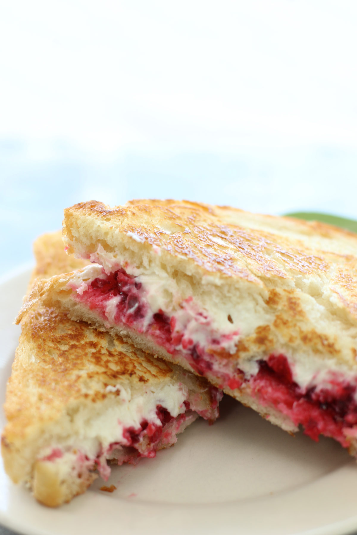 Grilled Goat Cheese and Cranberry Sandwich
