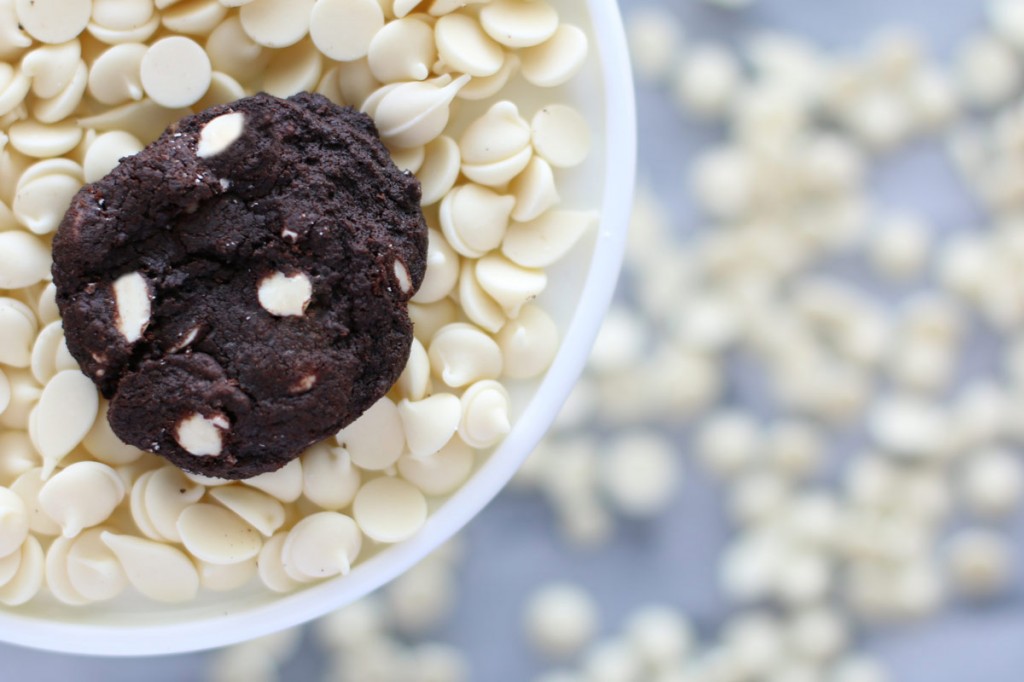 Chewy White Chocolate Chip  Chocolate Cookies