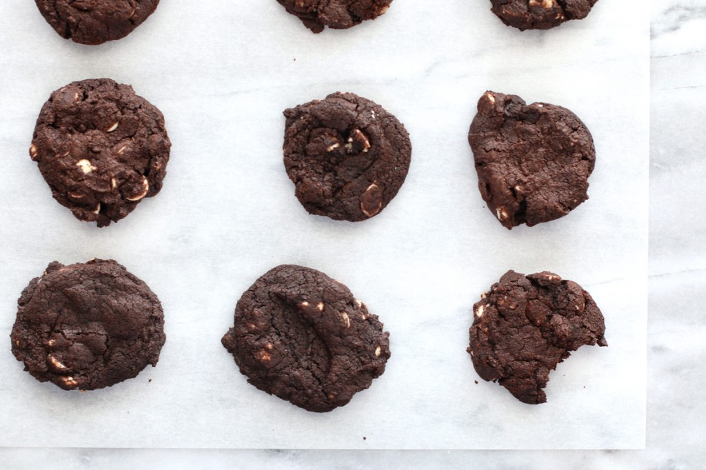 Chewy White Chocolate Chip  Chocolate Cookies