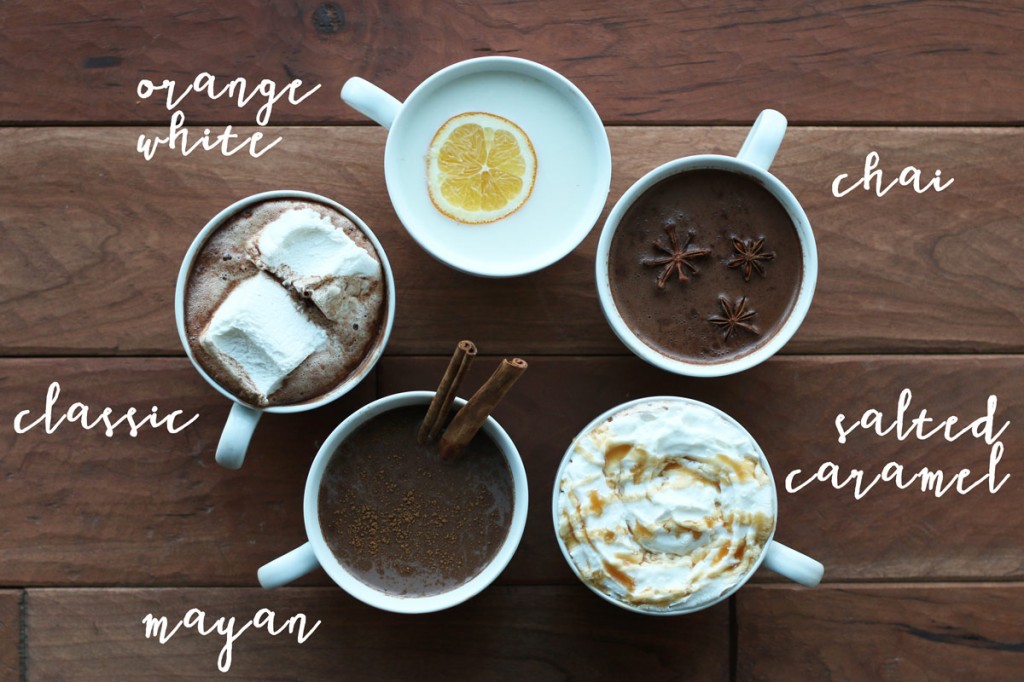 five unique hot chocolate recipes