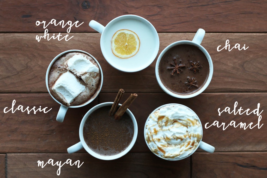 five unique hot chocolate recipes