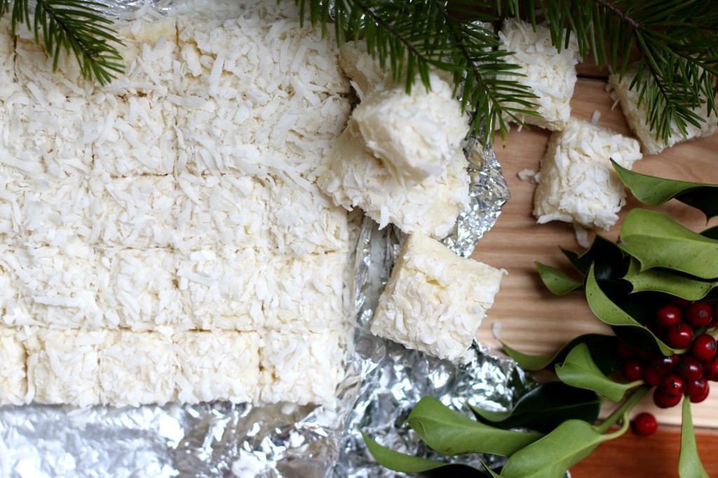 Coconut fudge recipe, perfect for the holidays