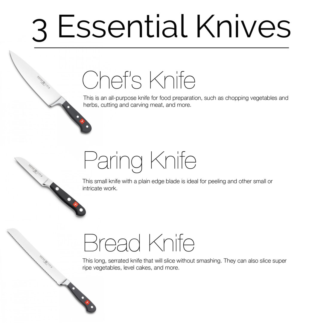 The Only 3 Knives You Need In Your Kitchen Arsenal