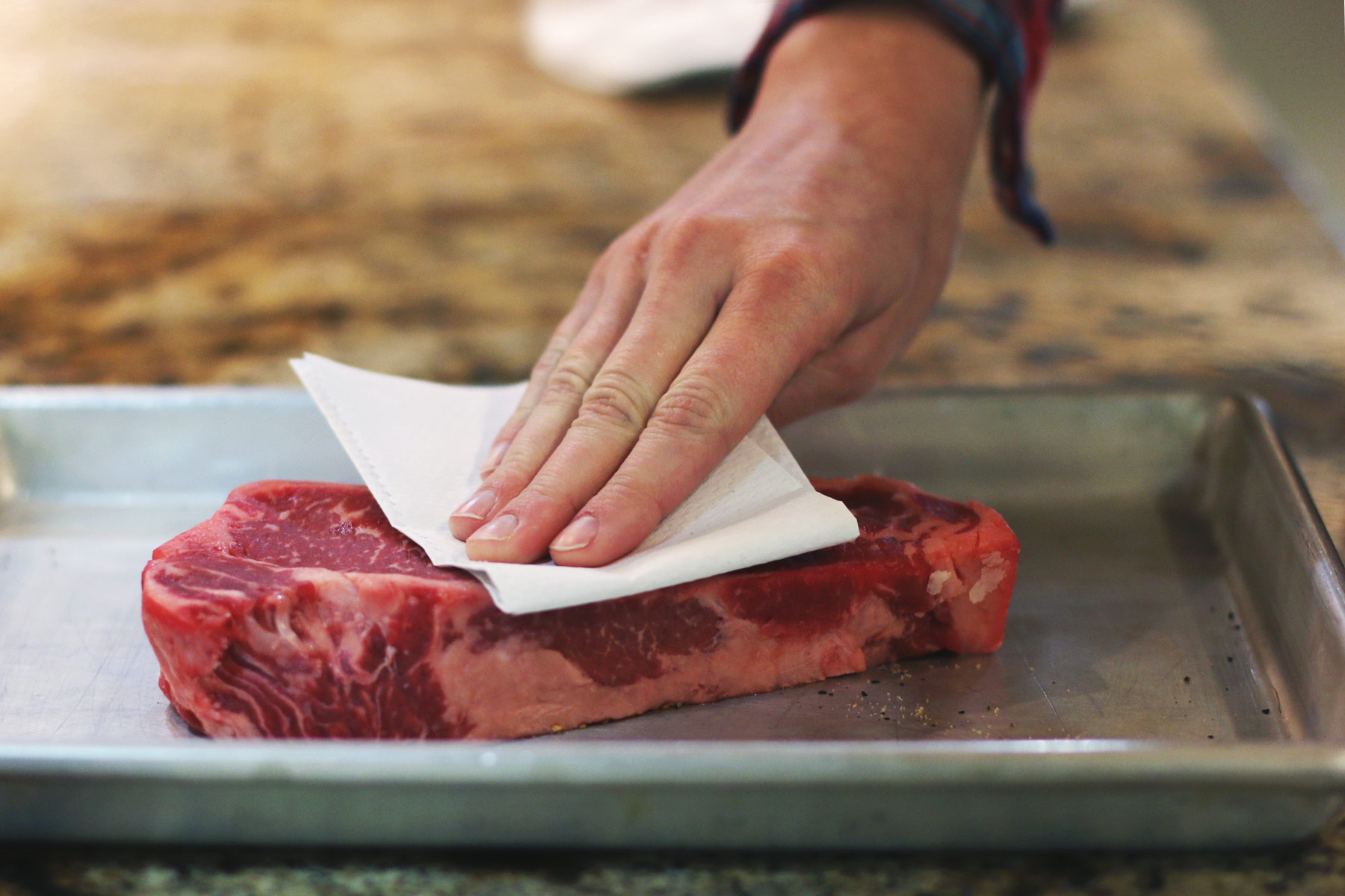 Patting-your-meat-dry