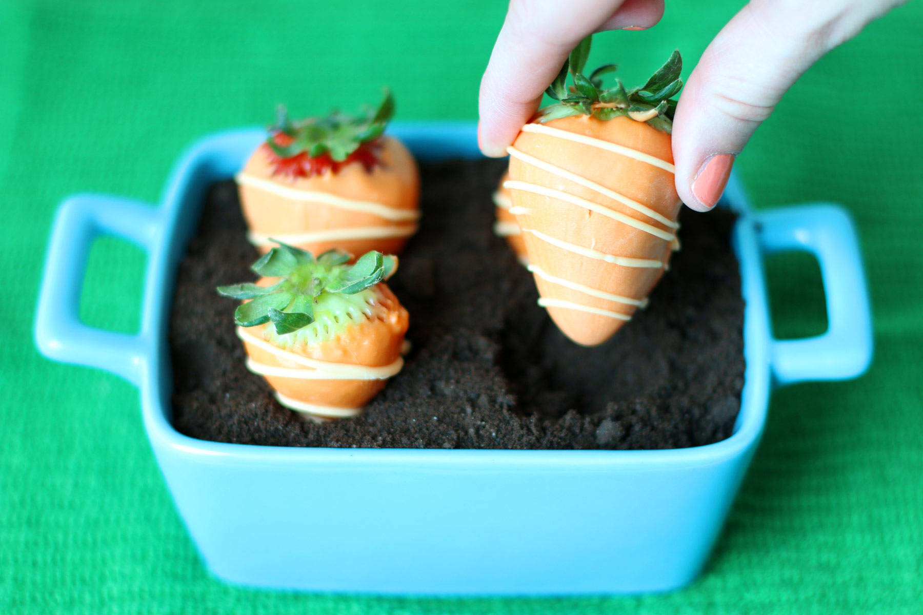 Chocolate Carrot Strawberries
