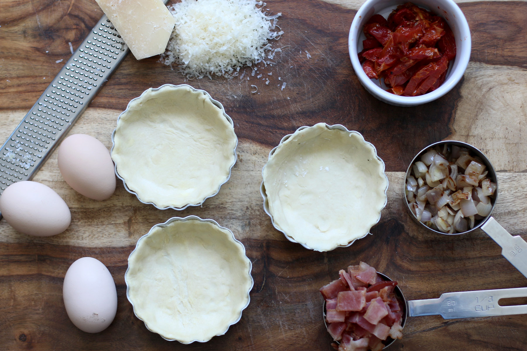 Individual Baked Eggs In Tart Pans