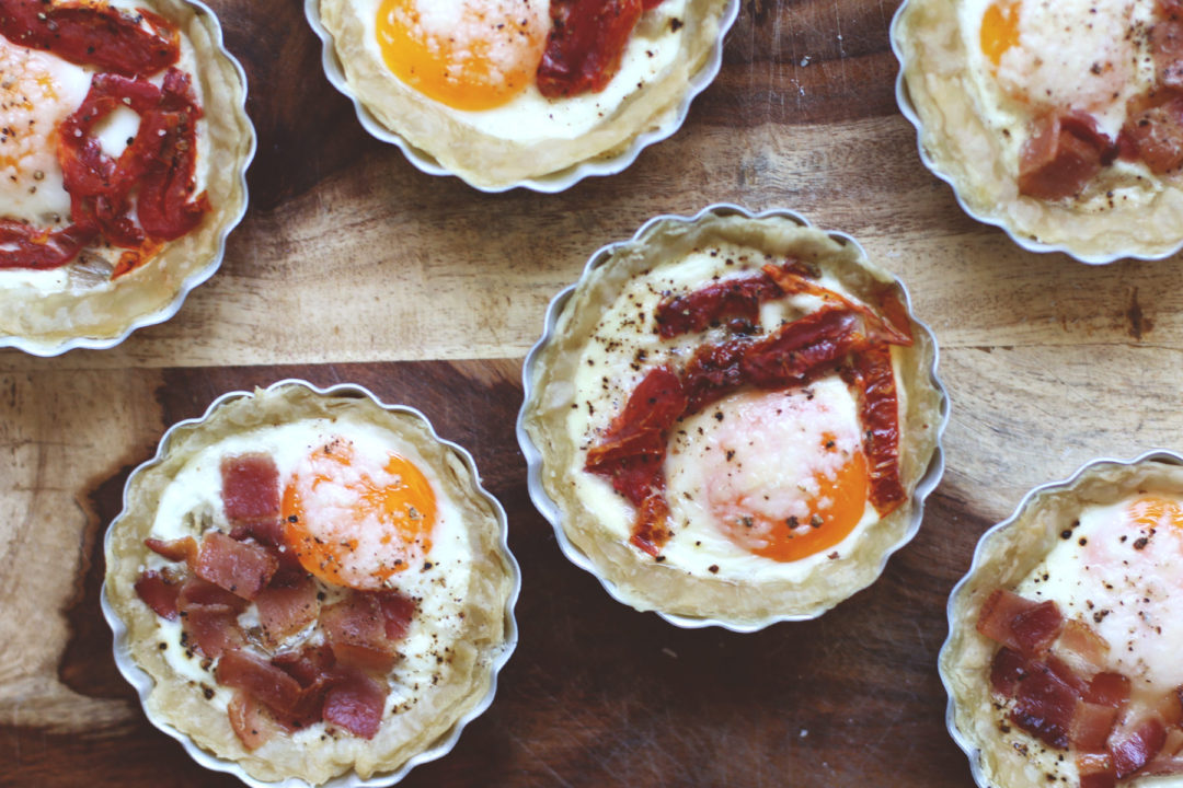 Individual Baked Eggs for Mother's Day Brunch
