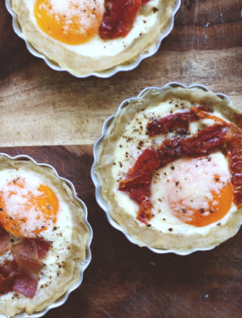 Individual Baked Eggs for Mother's Day Brunch