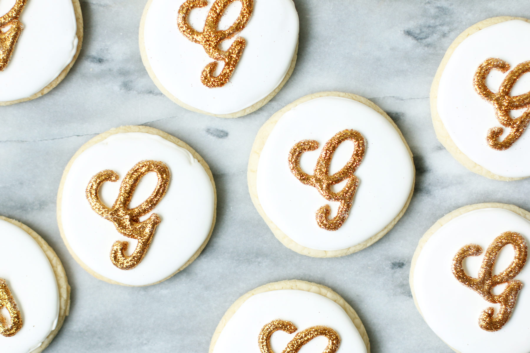 Monogramed Cookies for wedding