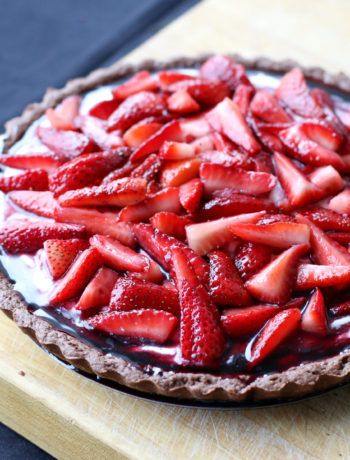 Red Wine and Strawberry Tart