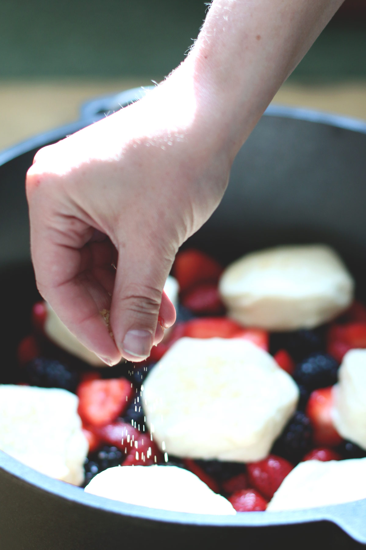 Mixed Berry Dutch Oven Cobbler