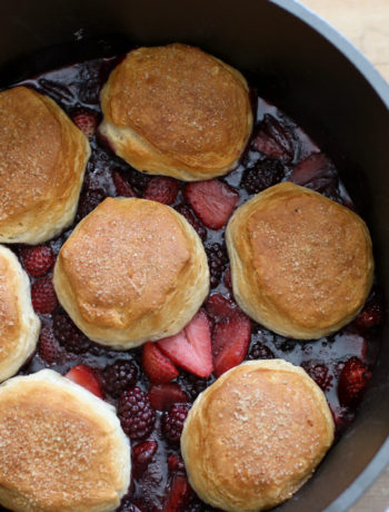 Mixed Berry Dutch Oven Cobbler