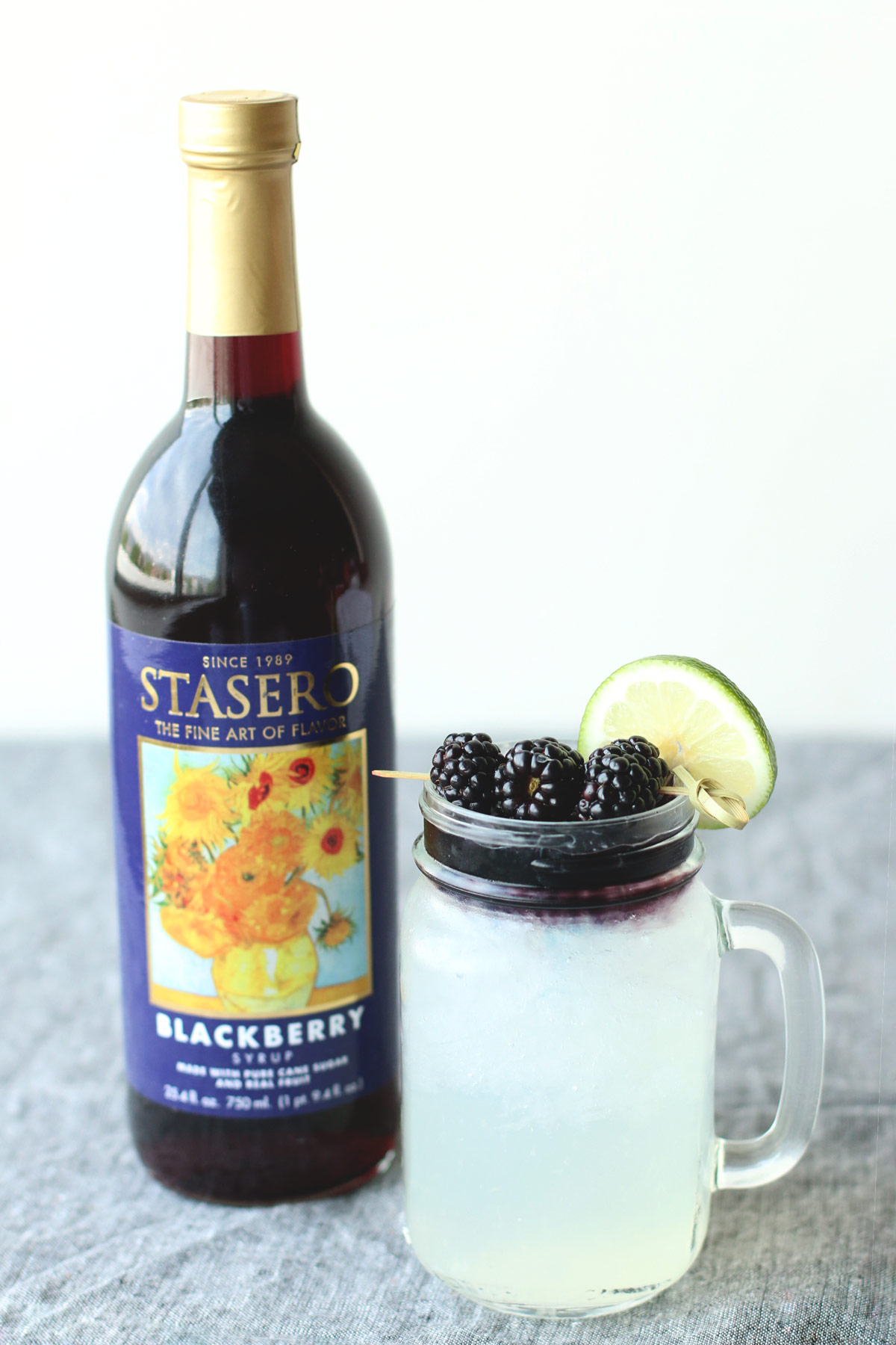 Blackberry Limeade with Simple Syrup