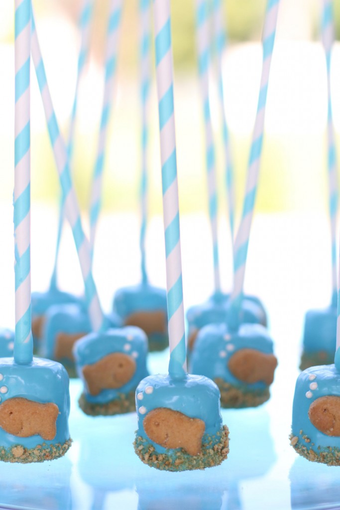 Under the Sea Chocolate Marshmallow Pops
