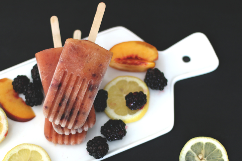 Blackberry Peach Popsicle