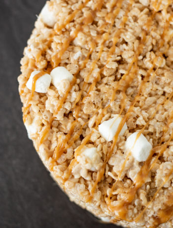 salted caramel rice krispies