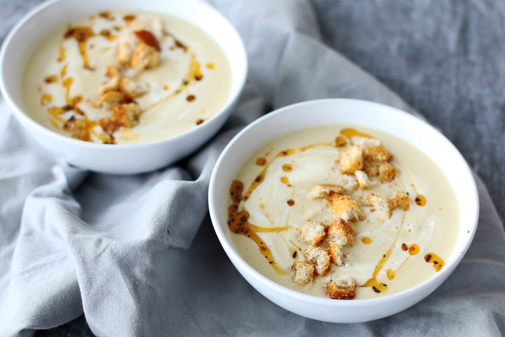 roasted cauliflower soup