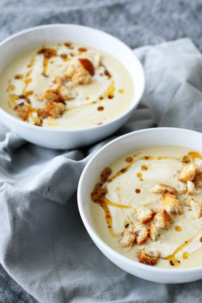 roasted cauliflower soup