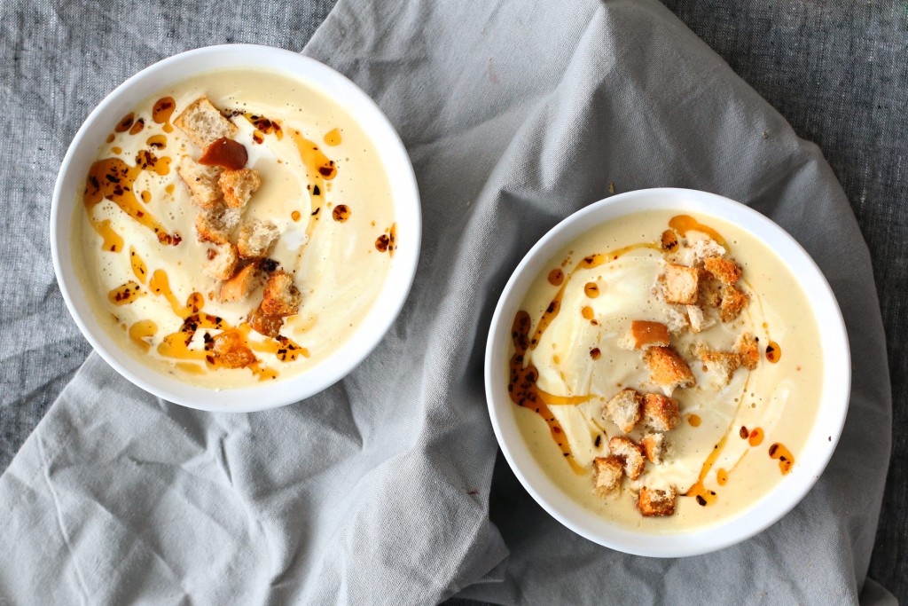 roasted cauliflower soup