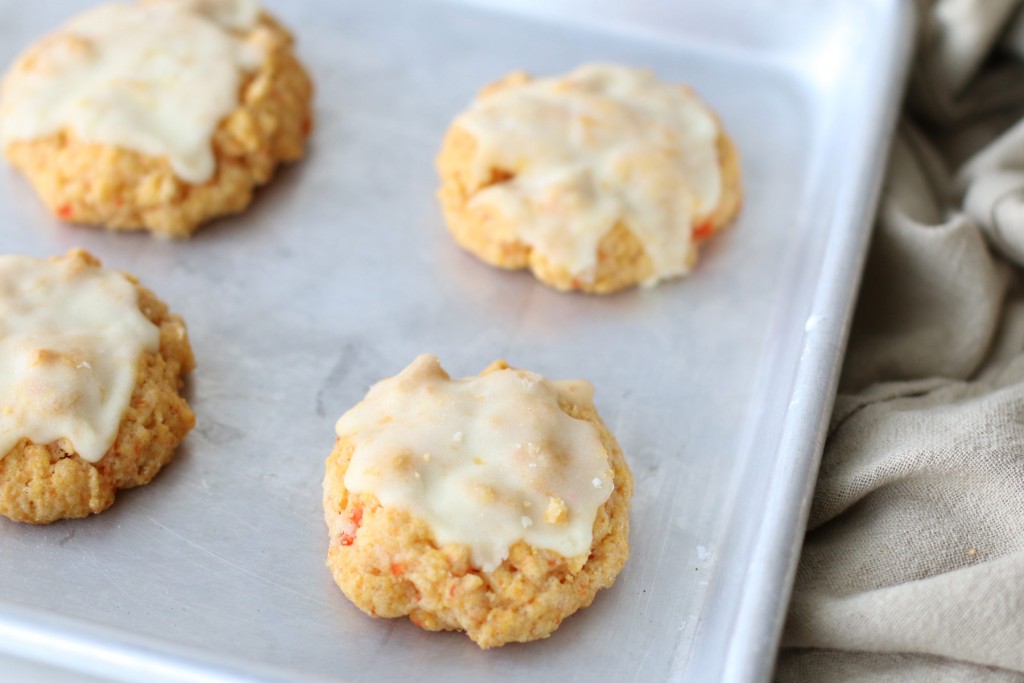 Carrot Cookies with Orange Icing