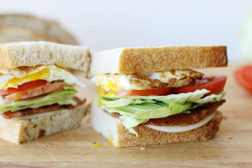BLT Fried Egg-and-Cheese Sandwich