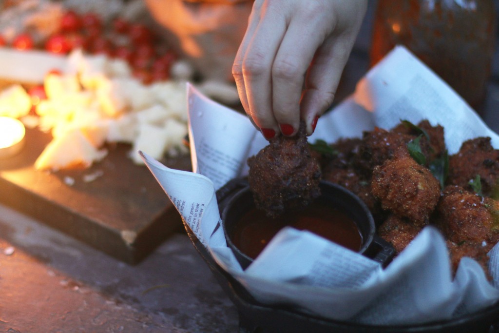 Basil Corn Fritters