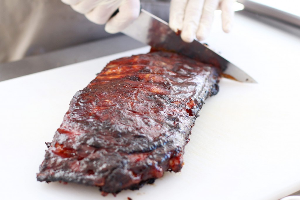 Barbecue Ribs on the smoker