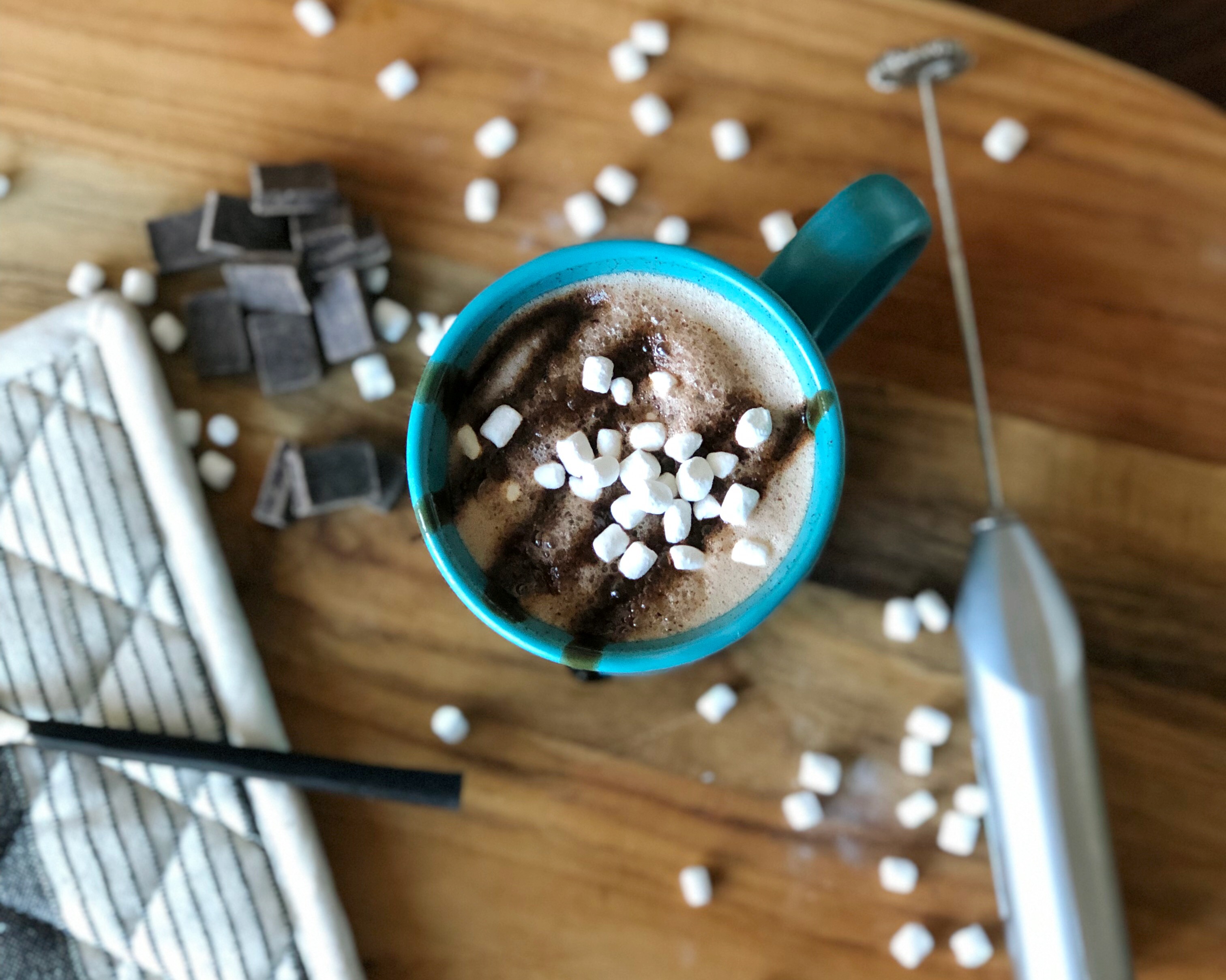 Milk Frother Orange Hot Chocolate - Romina's Little Corner