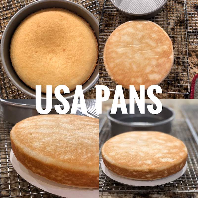 Cake baked in a USA Pans cake pan for the Cake Pan Showdown. 