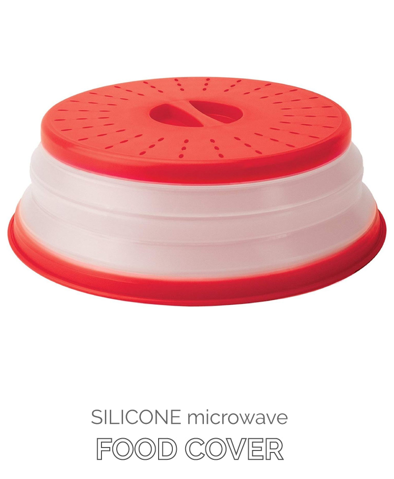 Collapsible microwave food cover