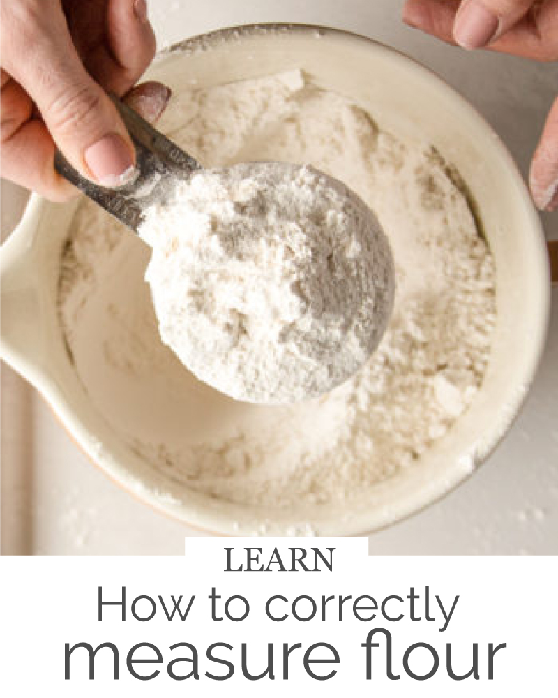 How to correctly measure flour