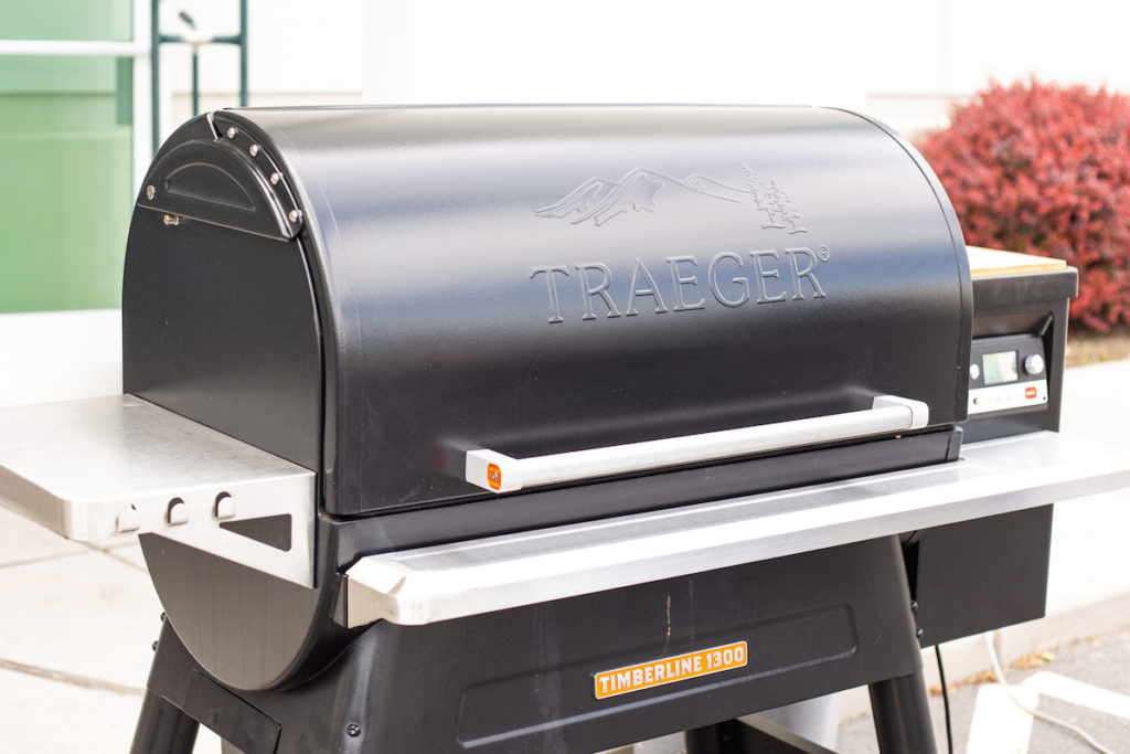 Traeger Timberline 1300 with the lid closed. 