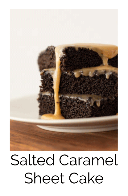 Salted caramel sheet cake recipe