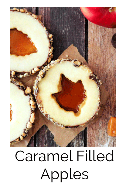 Caramel filled apples