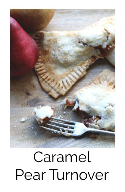 Caramel pear turnover recipe