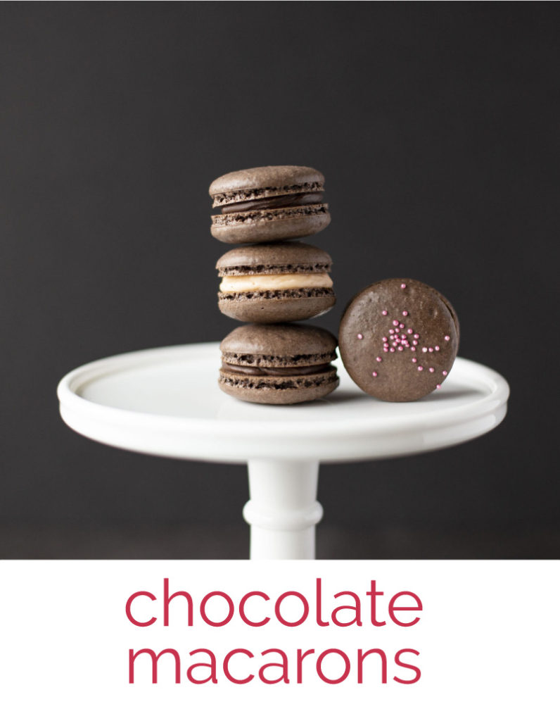 Chocolate French macarons recipe