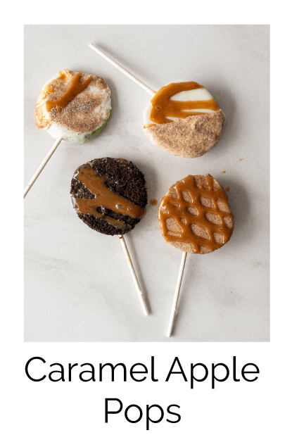 Caramel apple pops