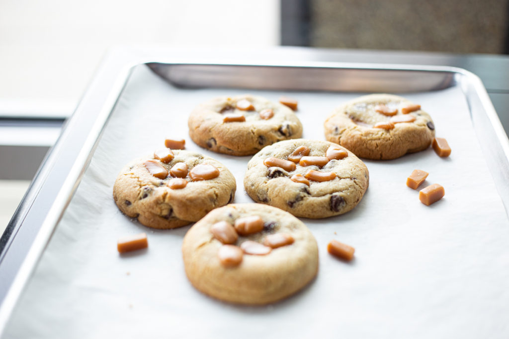 caramel chocolate chip cookies