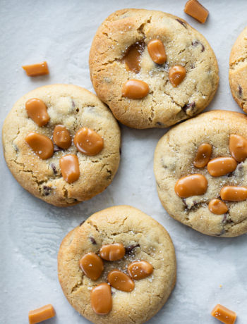 caramel chocolate chip cookies