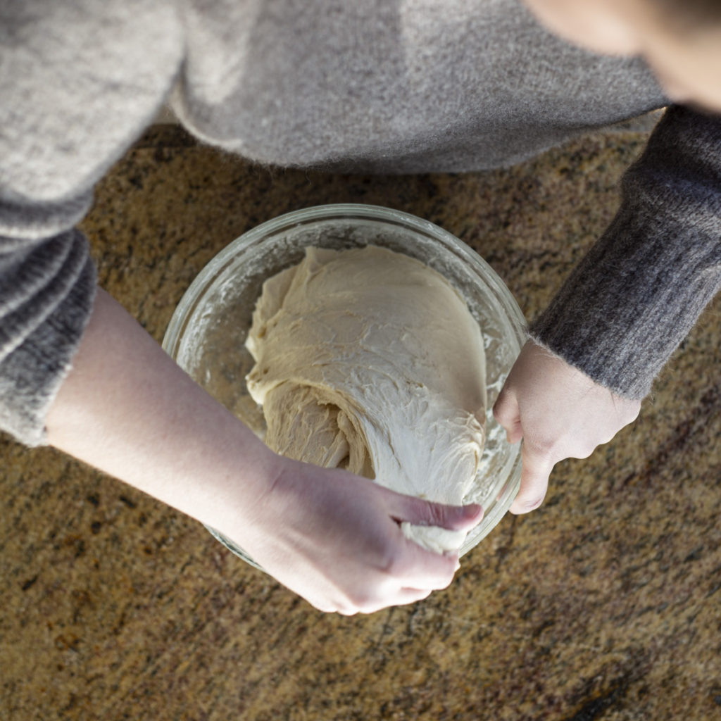 pulling sourdough