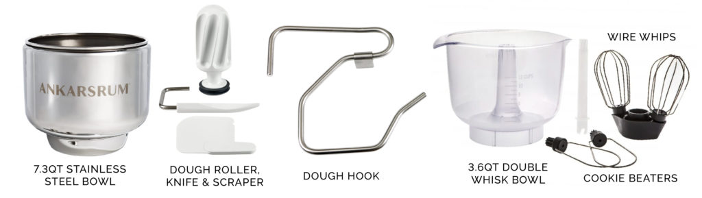 Ankarsrum Original Mixer attachments