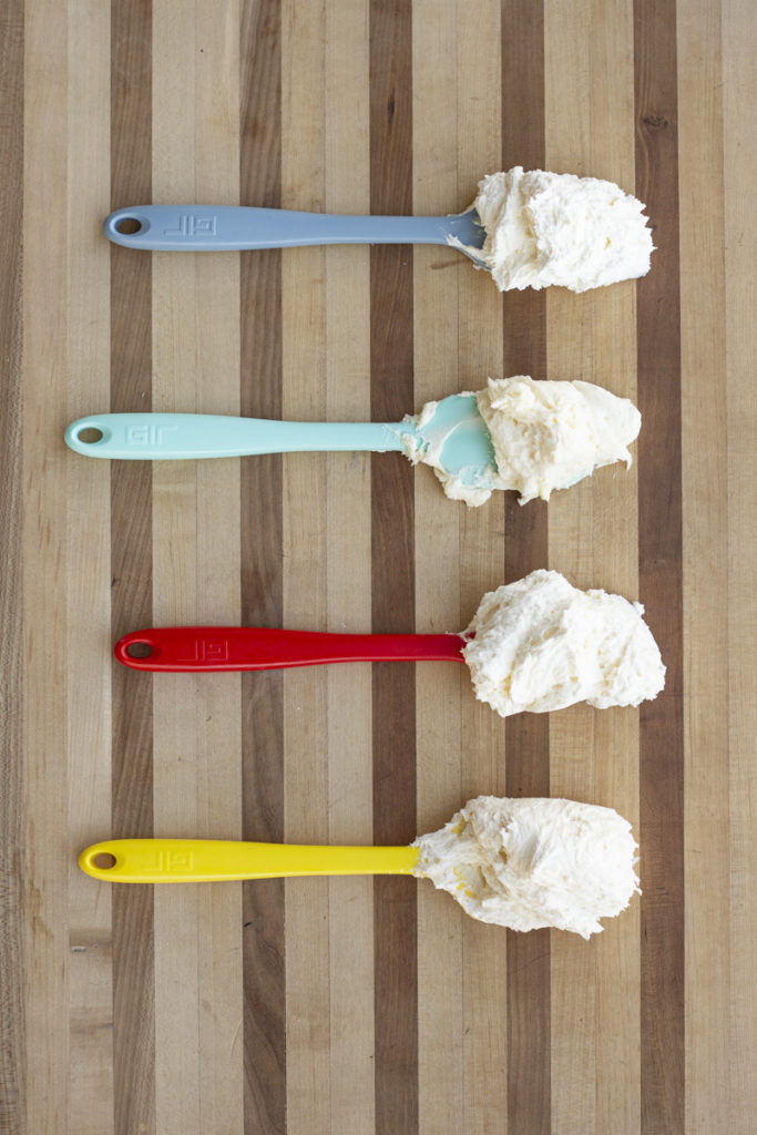 Final buttercream test results comparison