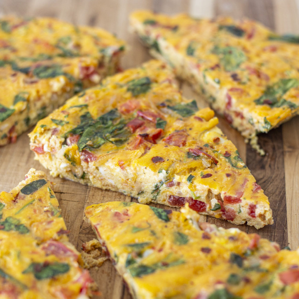 frittata slices