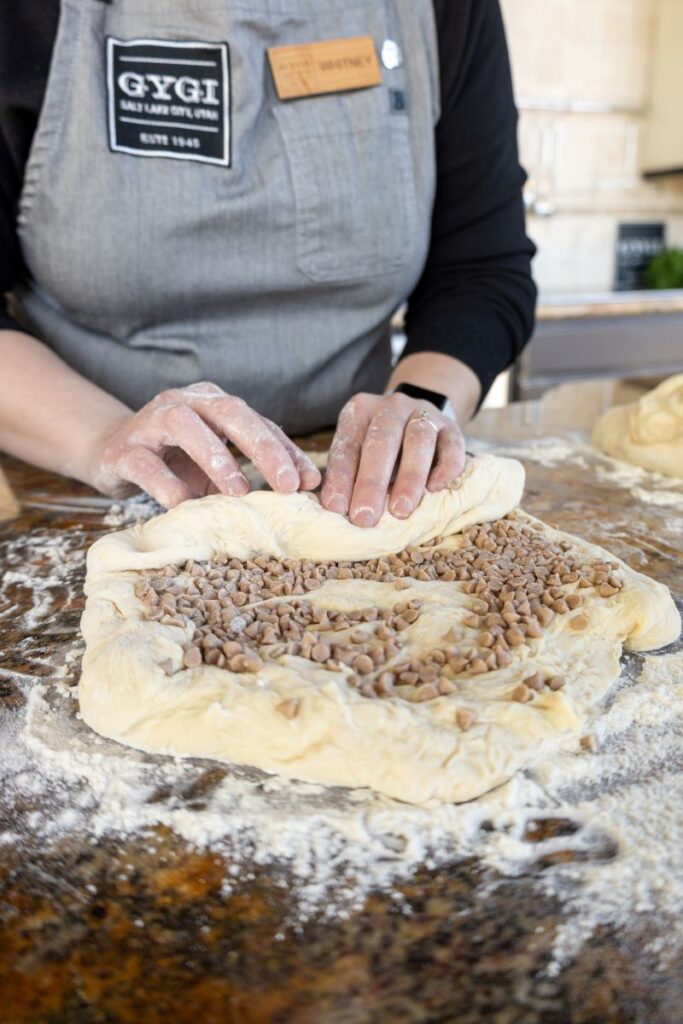 cinnamon chip white bread dough