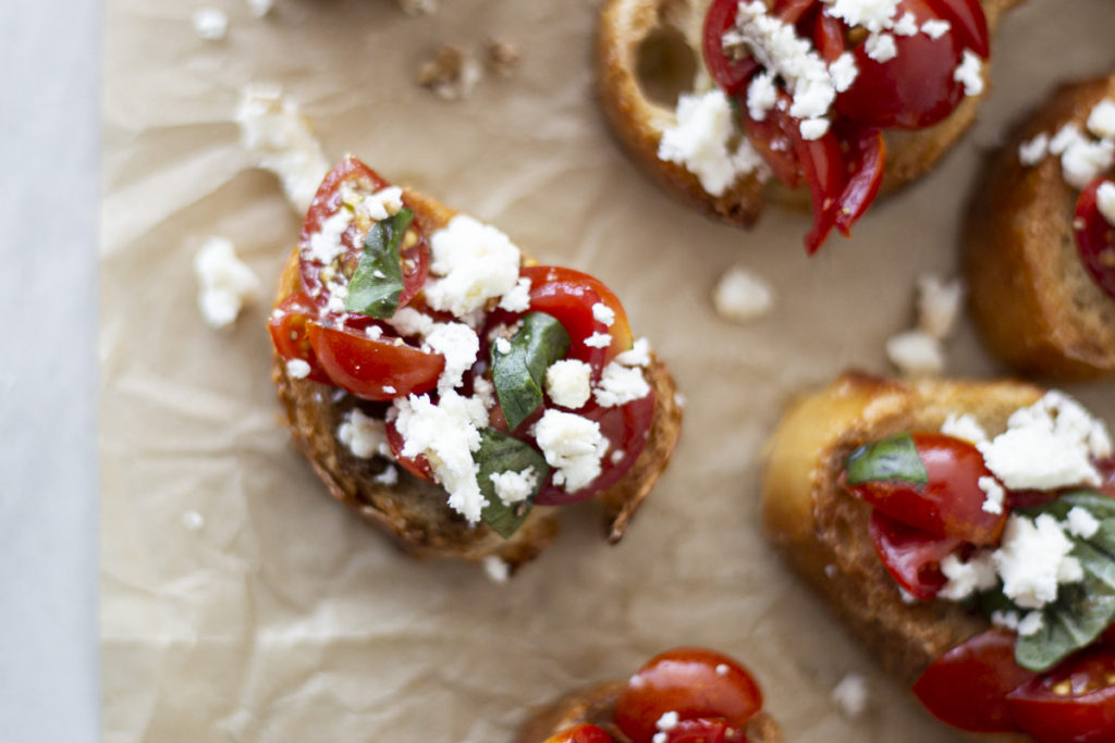 tomato & feta bruschetta