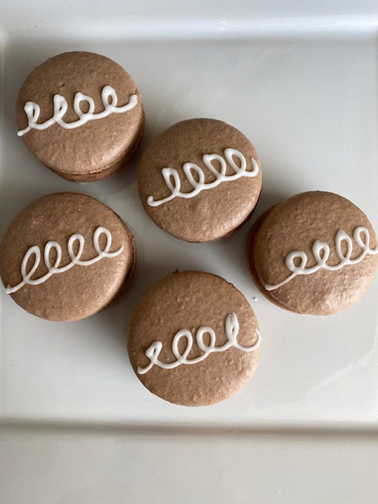 chocolate macarons