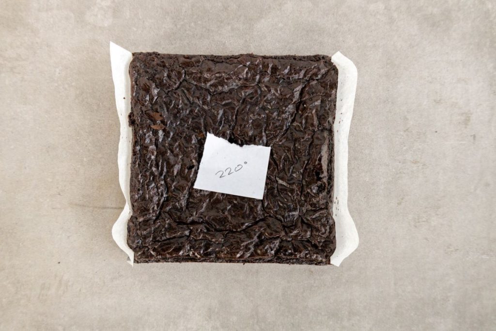 9x9 tray of brownies